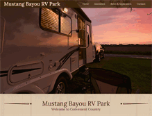 Tablet Screenshot of mustangbayourvpark.com